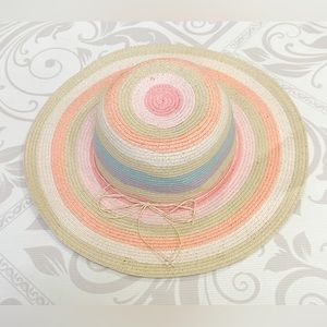 Girls H&M Rainbow Pastel Hat size 4-6year